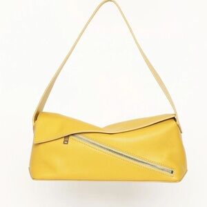 Walter Baker Jagger Mustard Leather Shoulder Bag